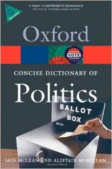 Concise dictionary of politics Oxford