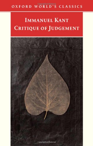Critique of the Judgement by Immanuel Kant