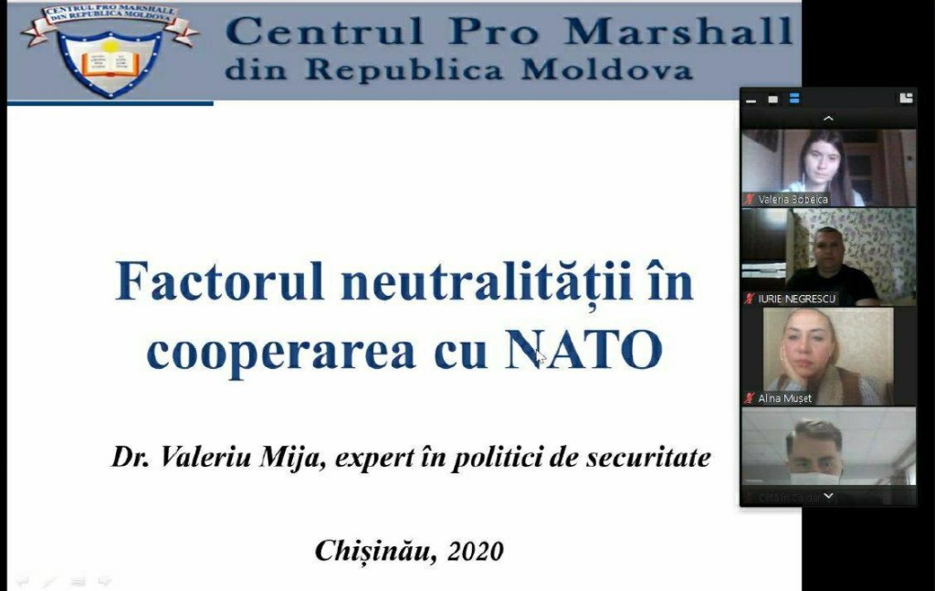 Al 6-lea seminar din cadrul proiectului „Școala de Securitate NATO, ediția 2020”
