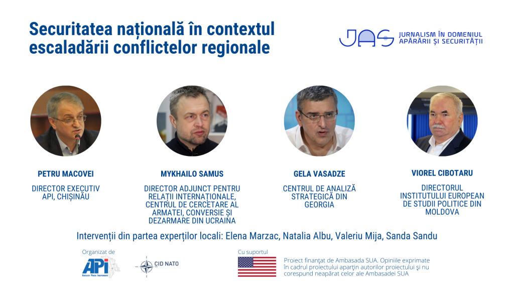 Club de presă JAS: Securitatea națională în contextul escaladării conflictelor naționale