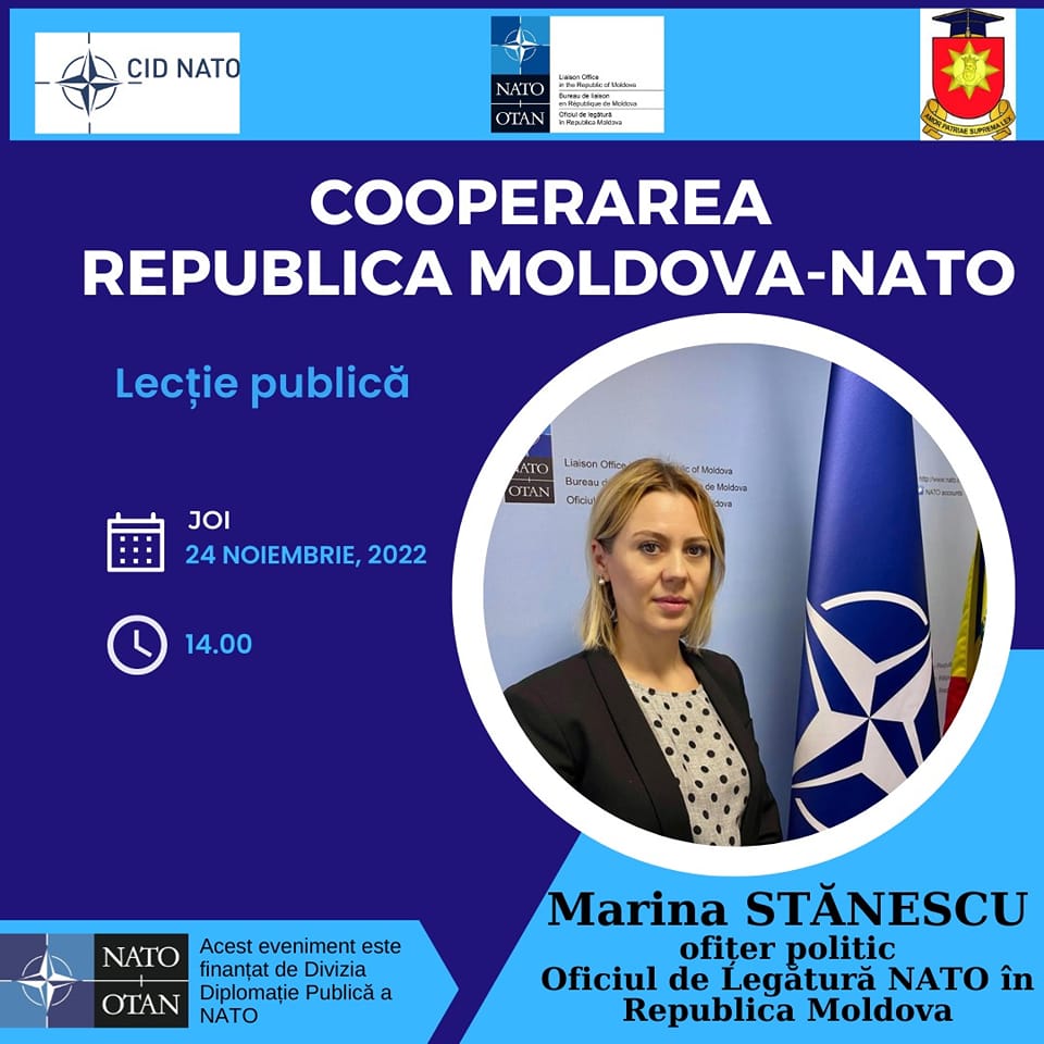 Lecție publică ”Cooperarea Republica Moldova – NATO”