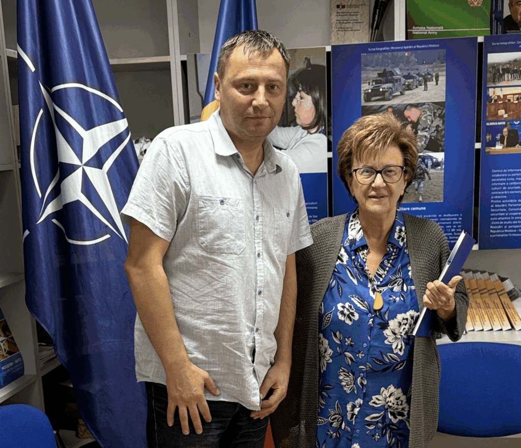 Întâlnire între Directorul Executiv CID NATO, Ion Tăbârță, și Doamna Athina Kokosiouli, Senior Project Manager, Dynamic Vision, Grecia